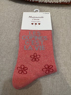 Chaussettes « Les copines c’est la vie »