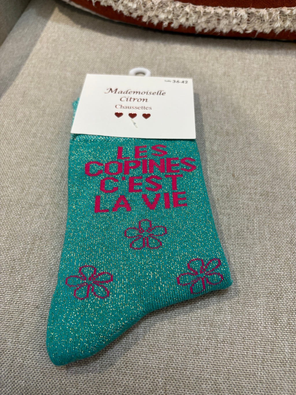 Chaussettes « Les copines c’est la vie »