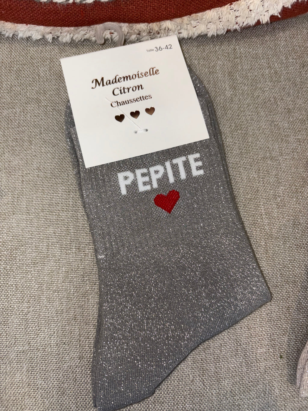 Chaussettes « pépite cœur »