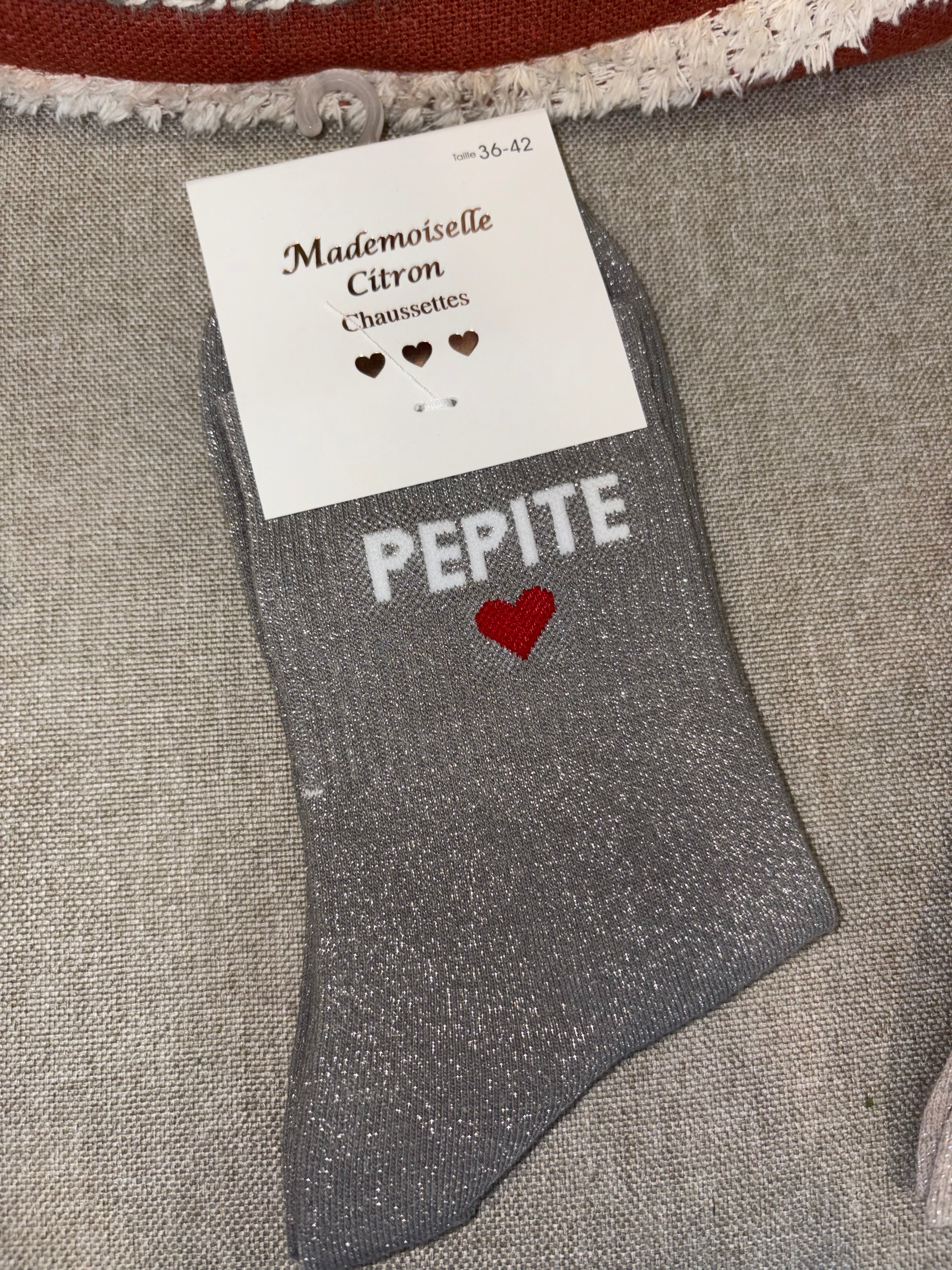Chaussettes « pépite cœur »