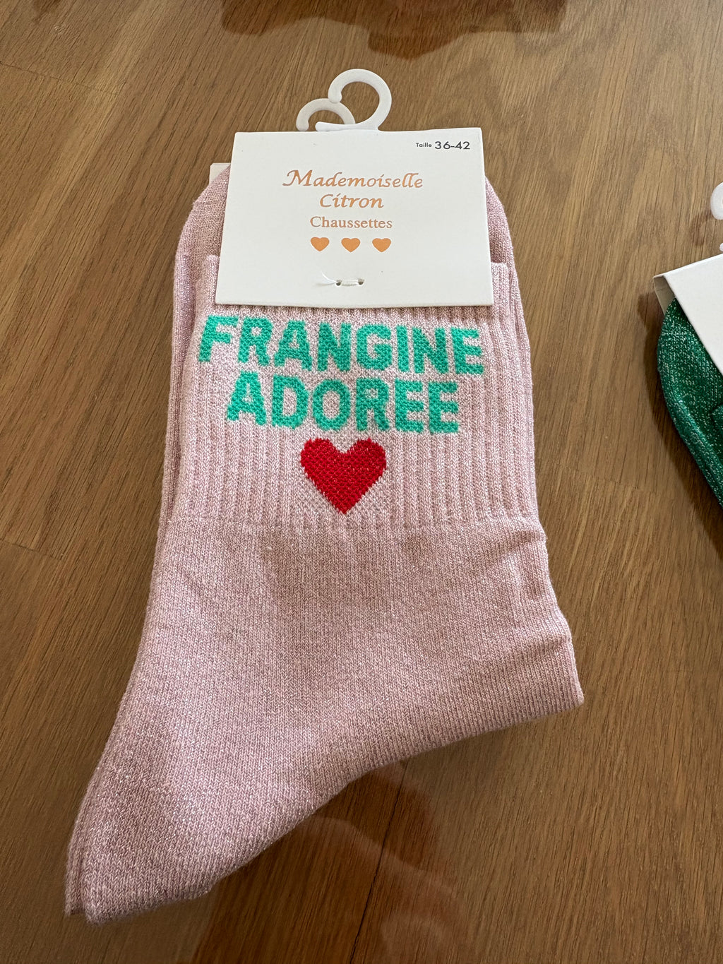 Chaussettes « Frangine adorée »
