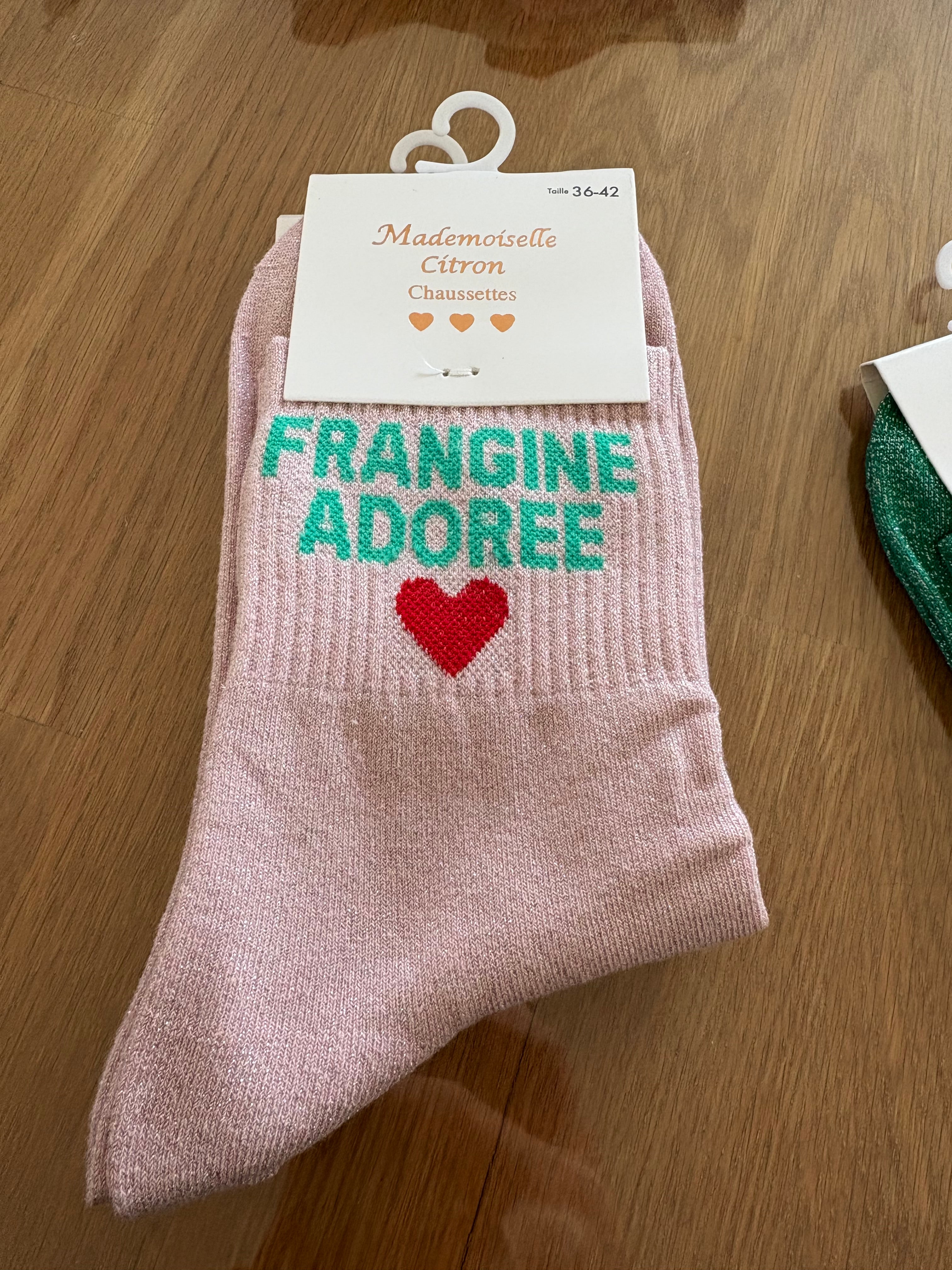 Chaussettes « Frangine adorée »