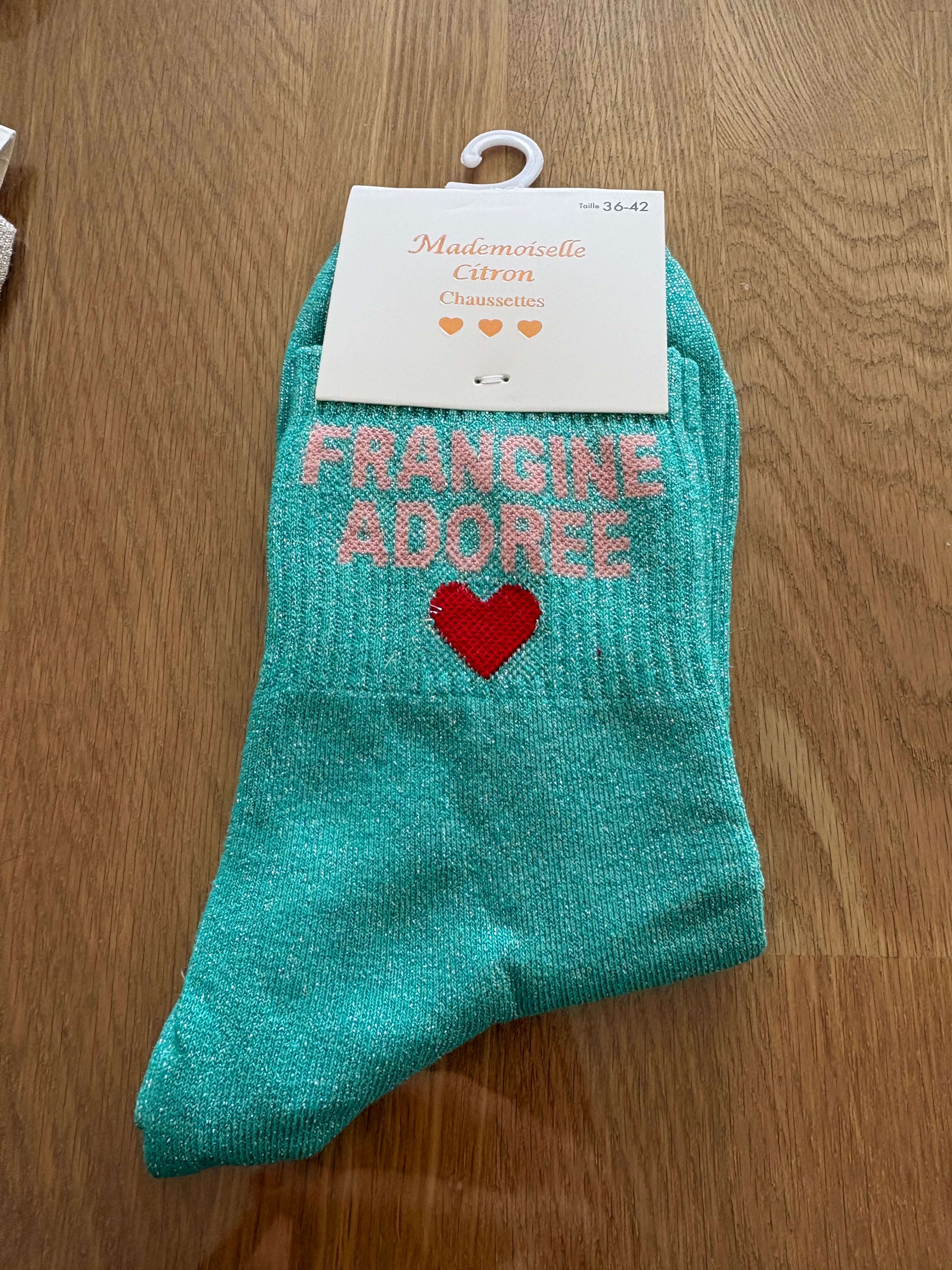 Chaussettes « Frangine adorée »
