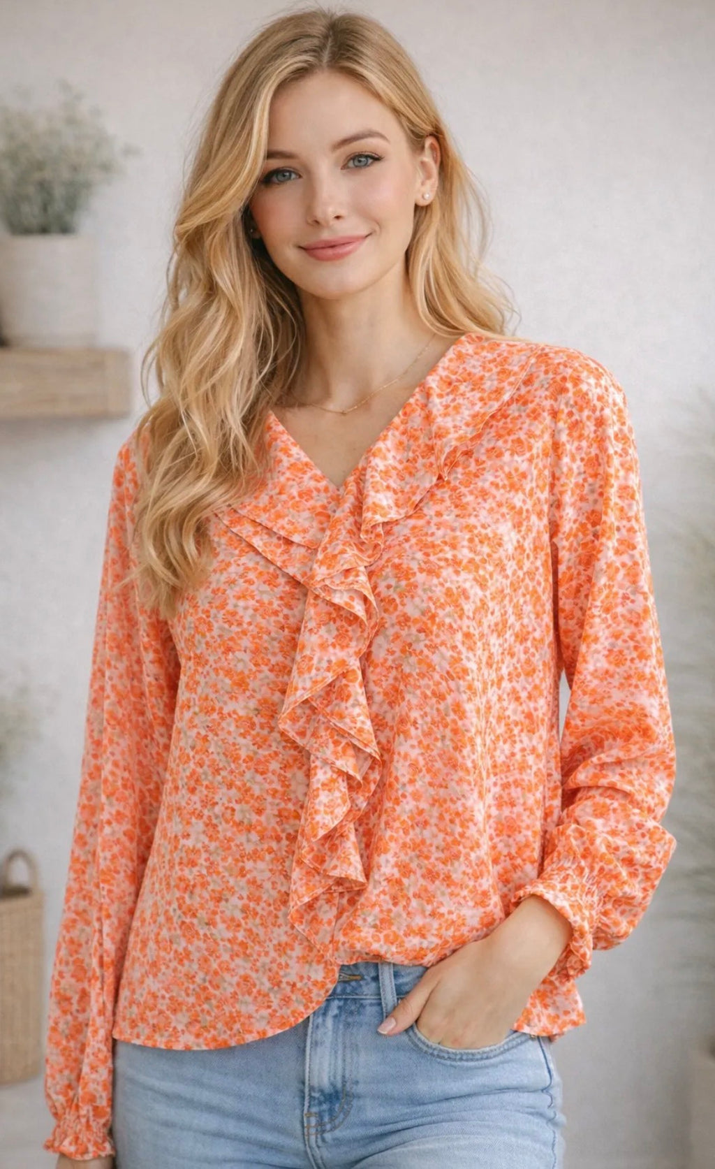 Blouse fleurie