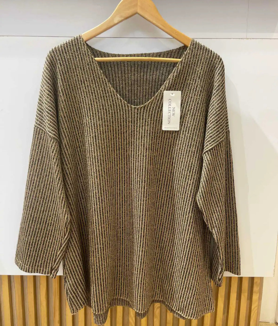 Pull rayures pailletée 40-48