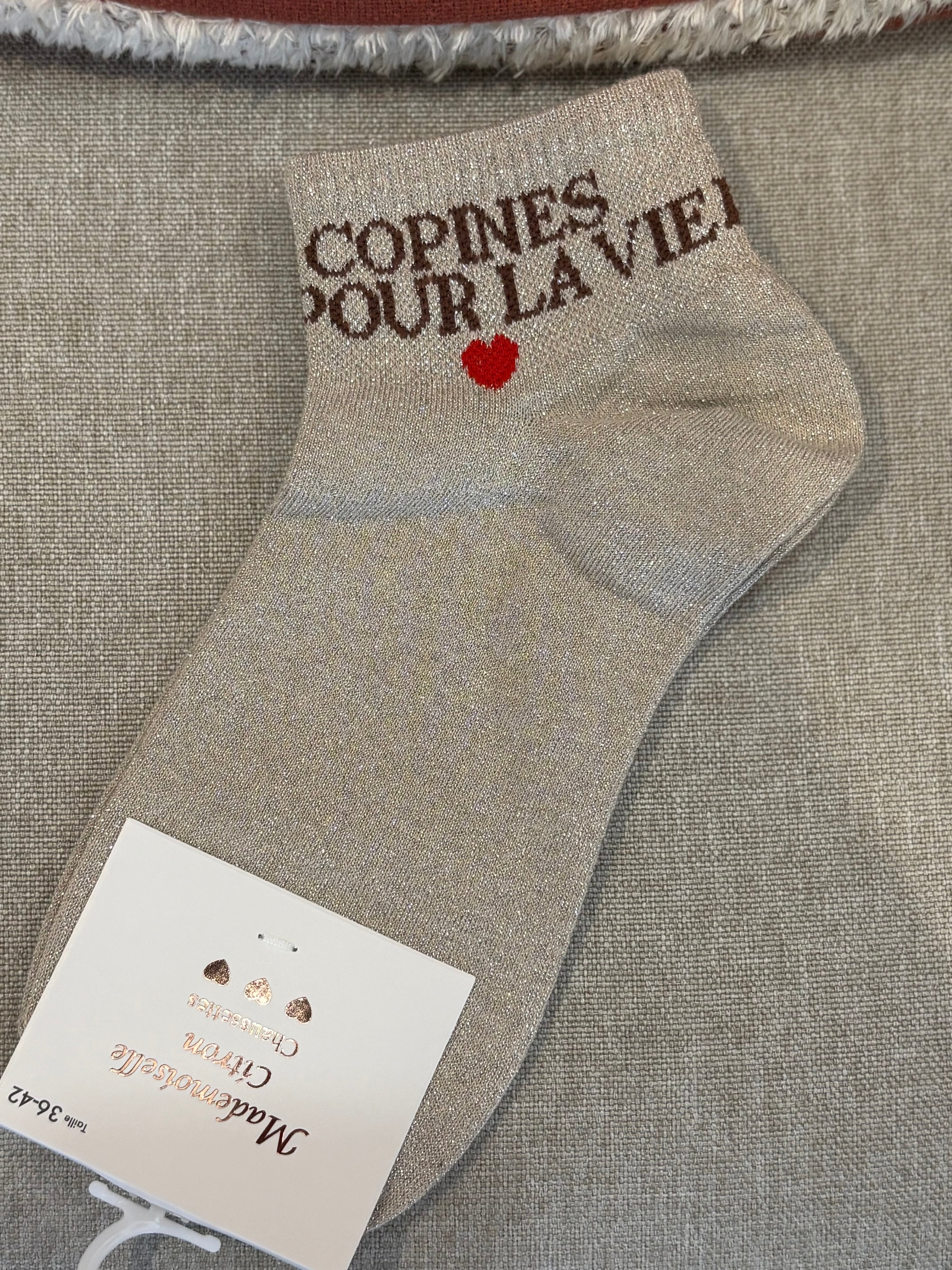 Chaussettes courte « Copines pour la vie »