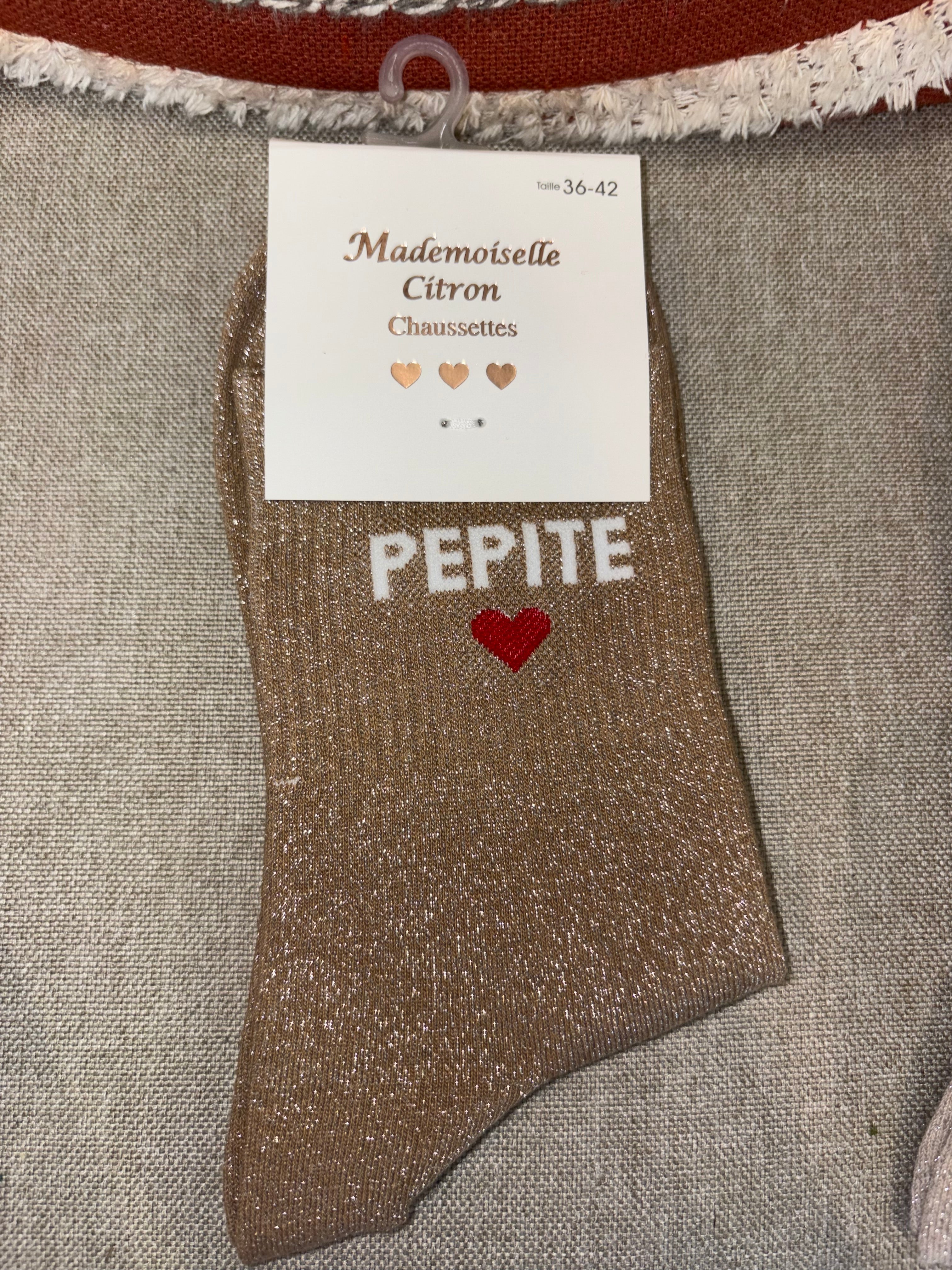 Chaussettes « pépite cœur »