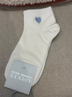 Chaussette unie Coeur