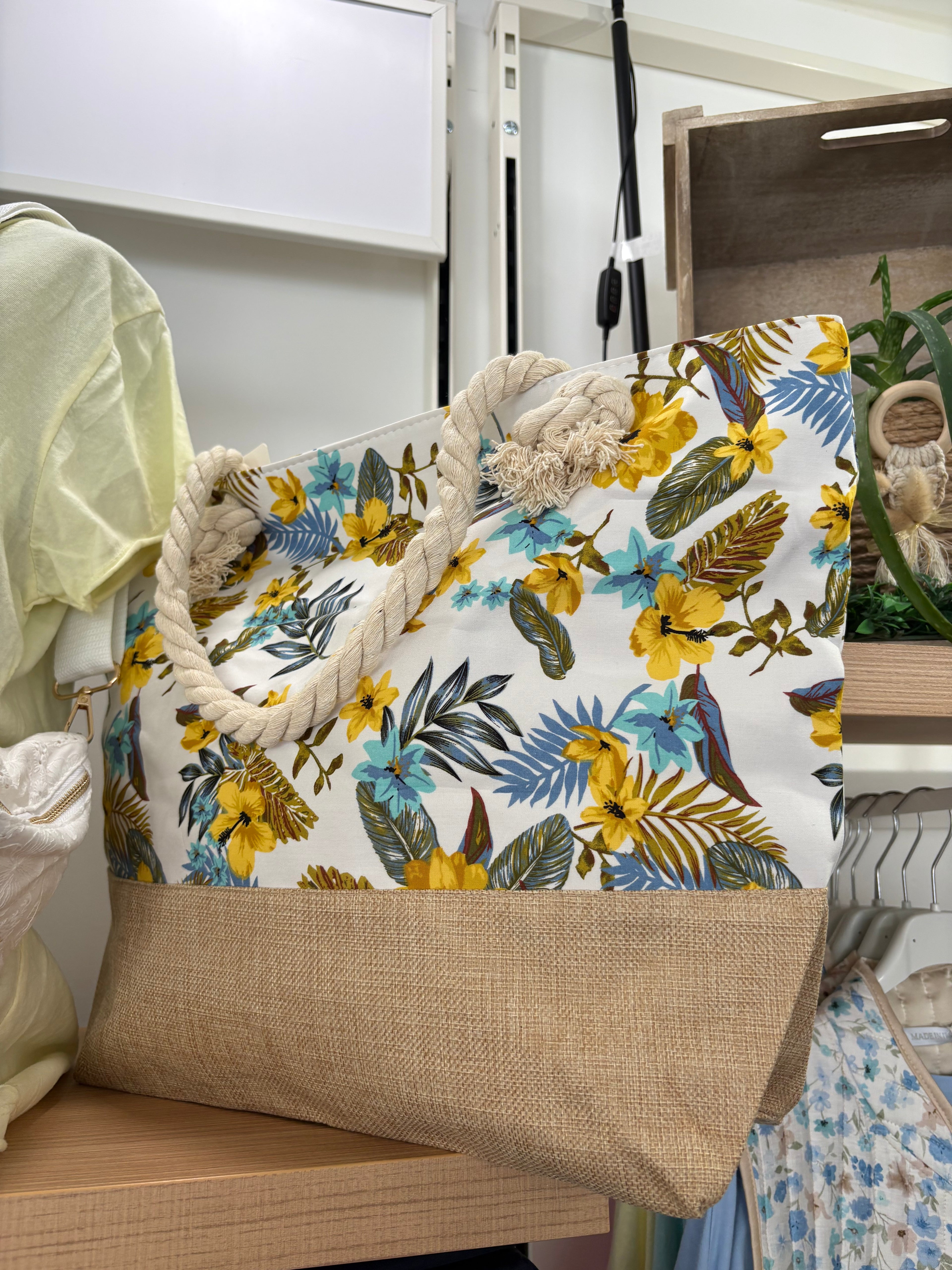 Sac cabas fleurs