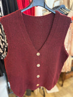 Gilet bouton doré 36-44