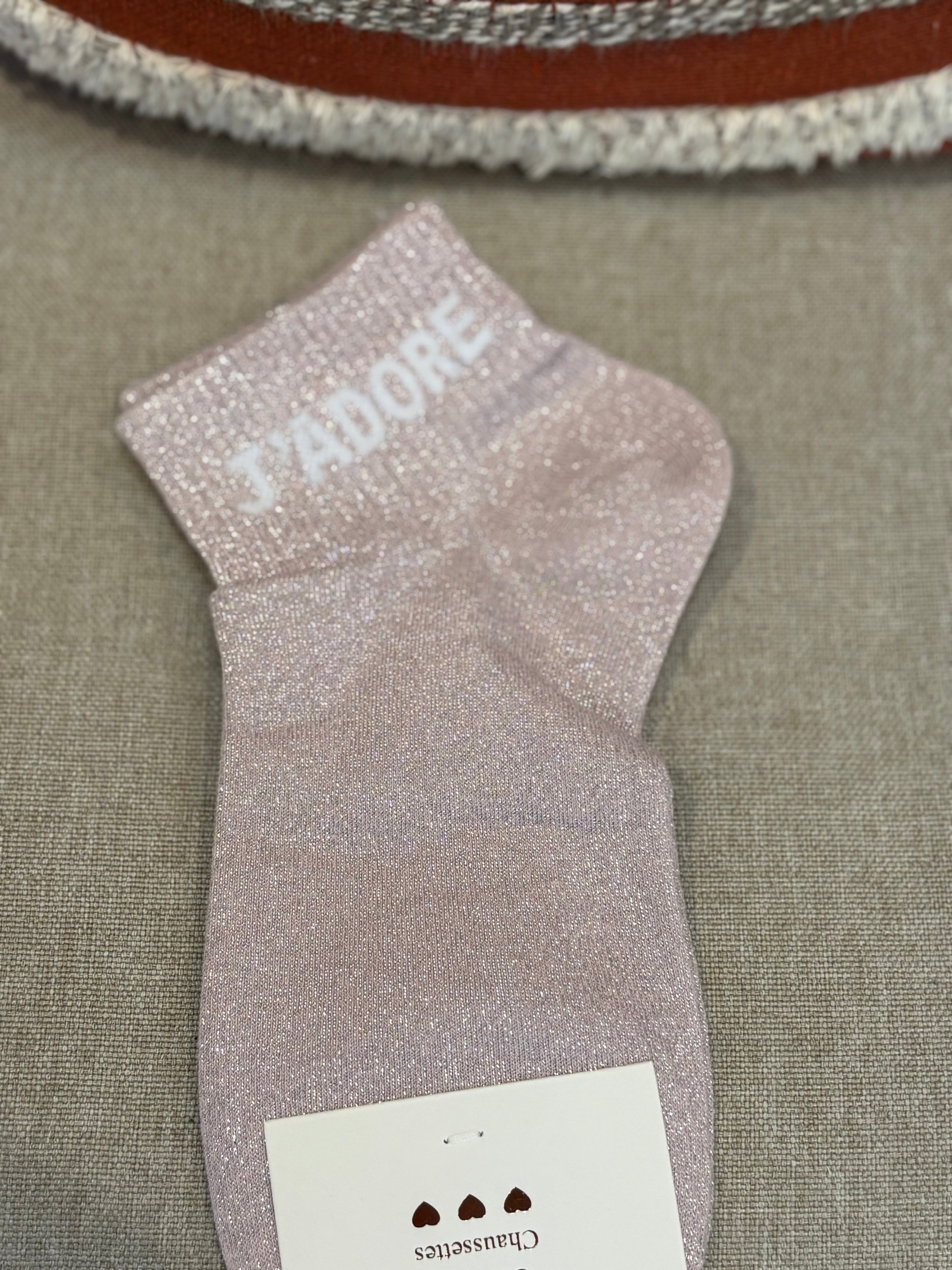 Chaussettes courte « J’adore »