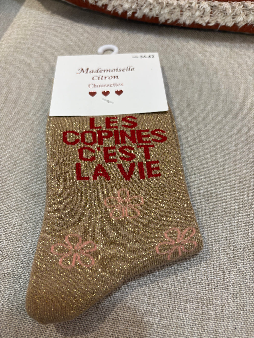 Chaussettes « Les copines c’est la vie »