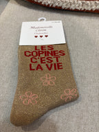 Chaussettes « Les copines c’est la vie »