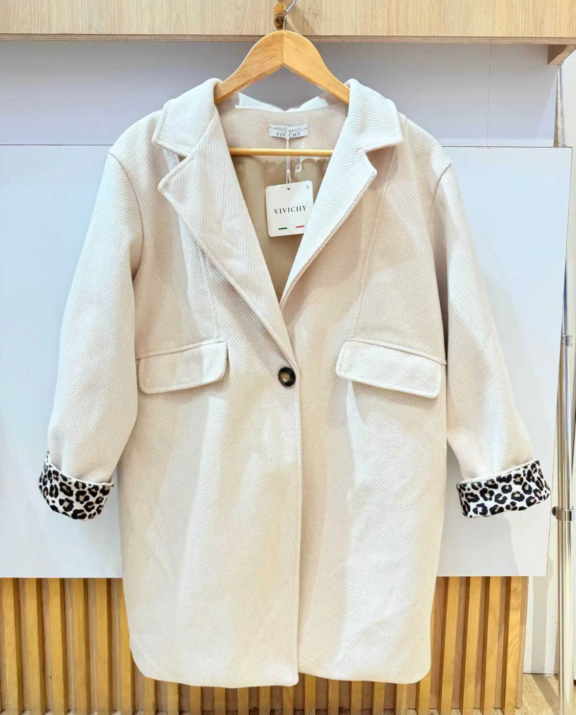 Manteau rayures 38-46