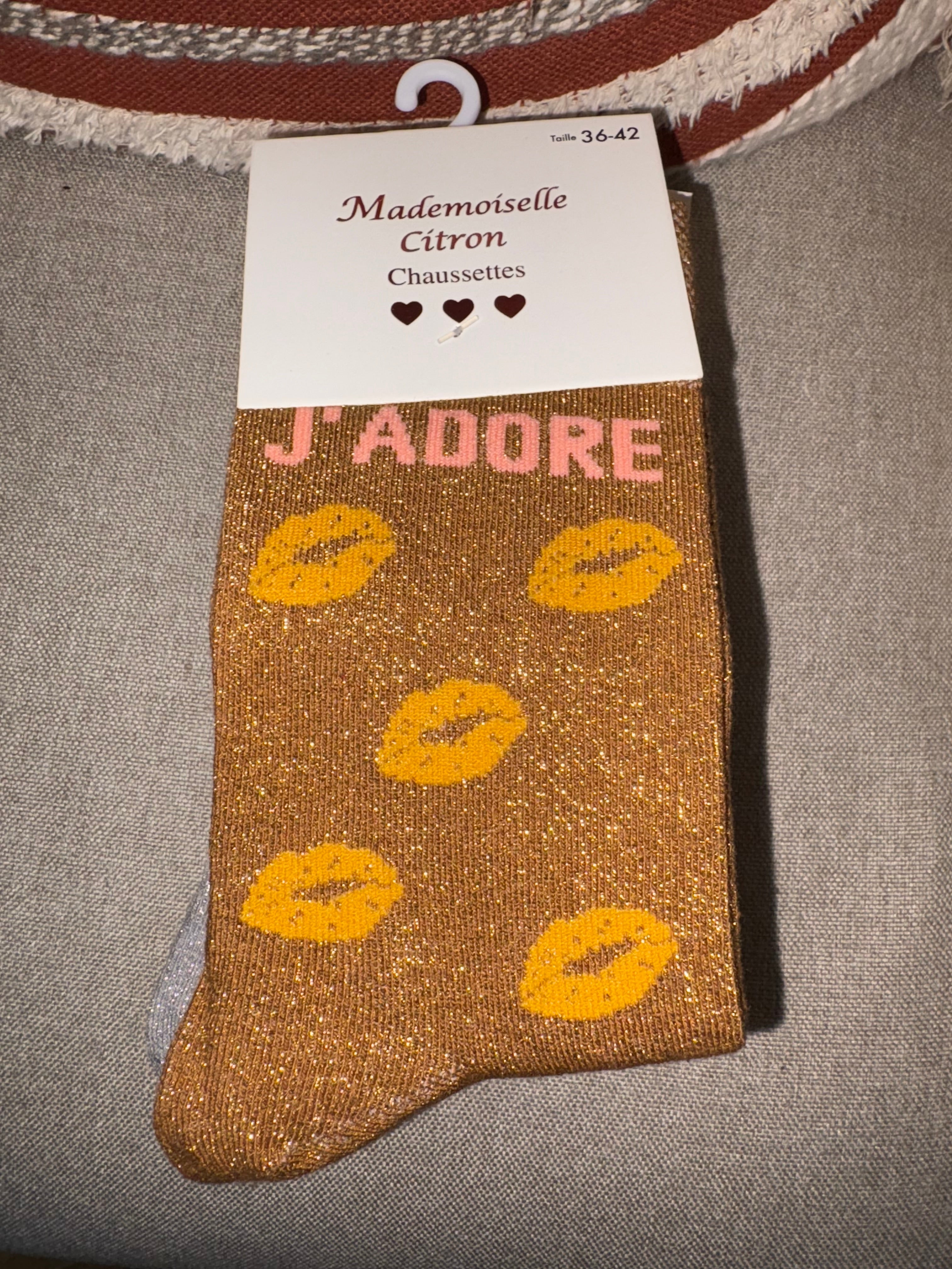 Chaussettes « J’adore »
