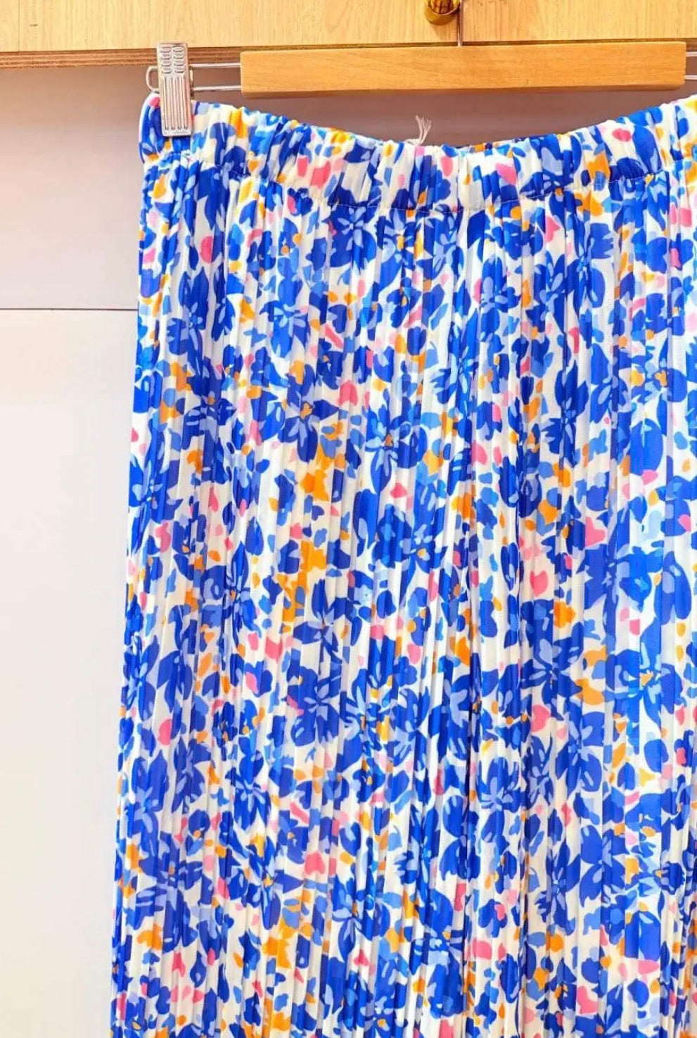 Pantalon plissé fleurs