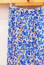 Pantalon plissé fleurs