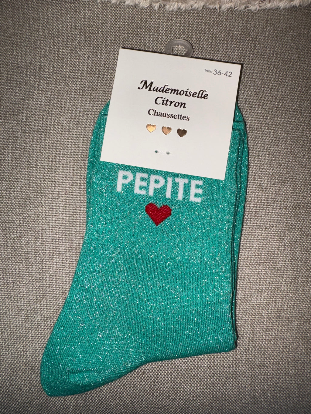Chaussettes « pépite cœur »