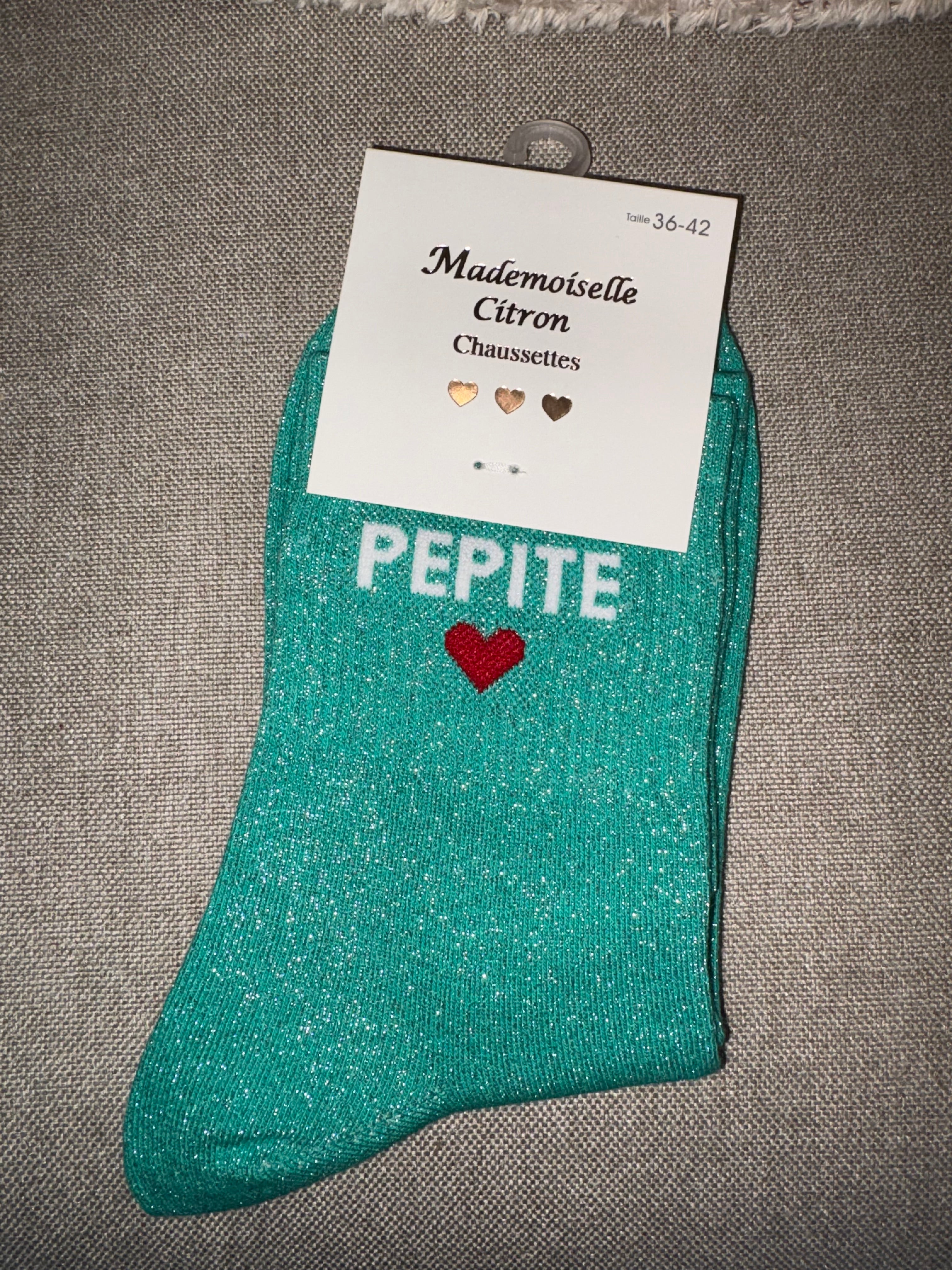 Chaussettes « pépite cœur »