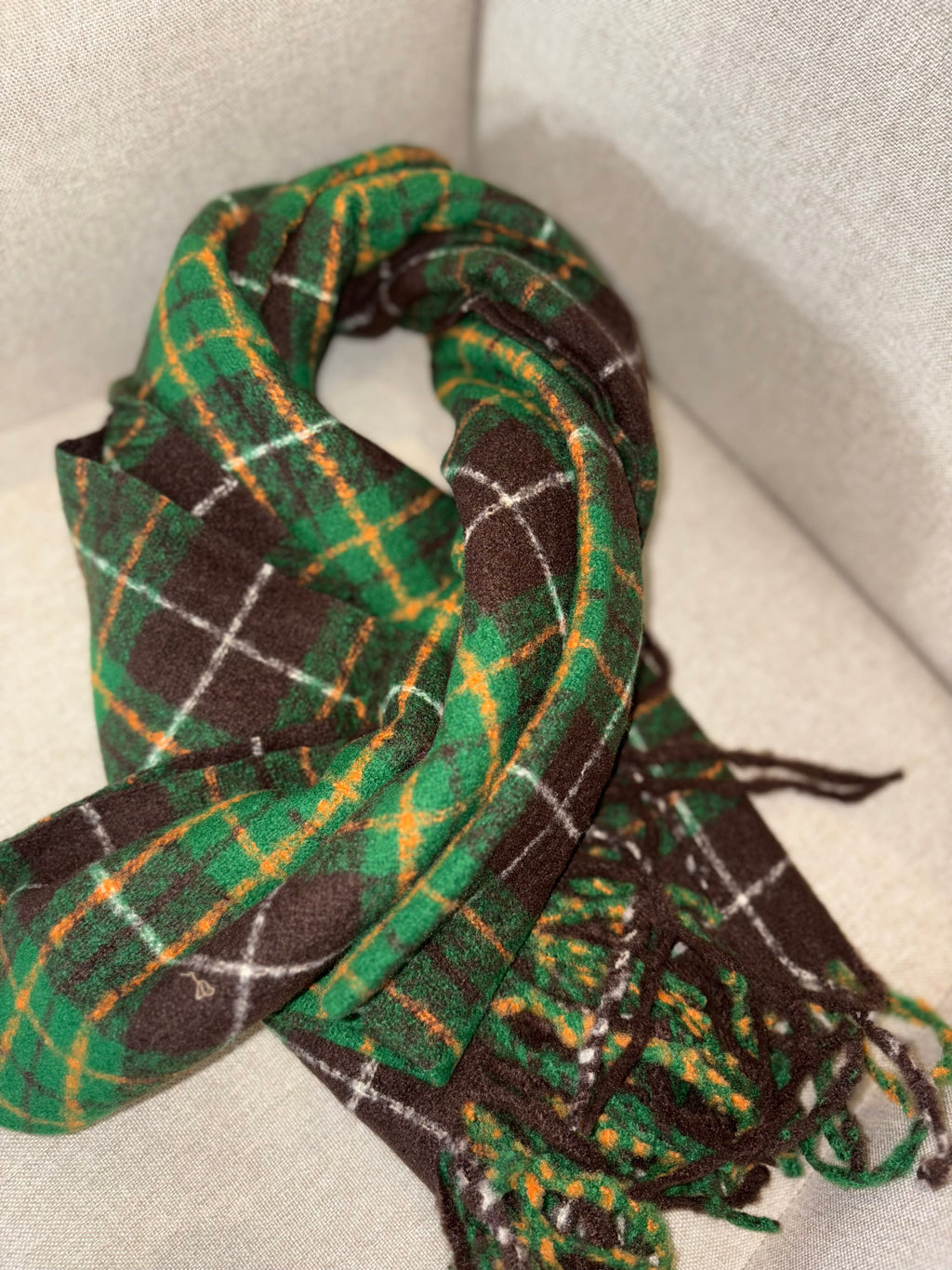 Écharpe carreaux