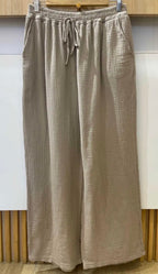 Pantalón de gasa de algodón 36-42