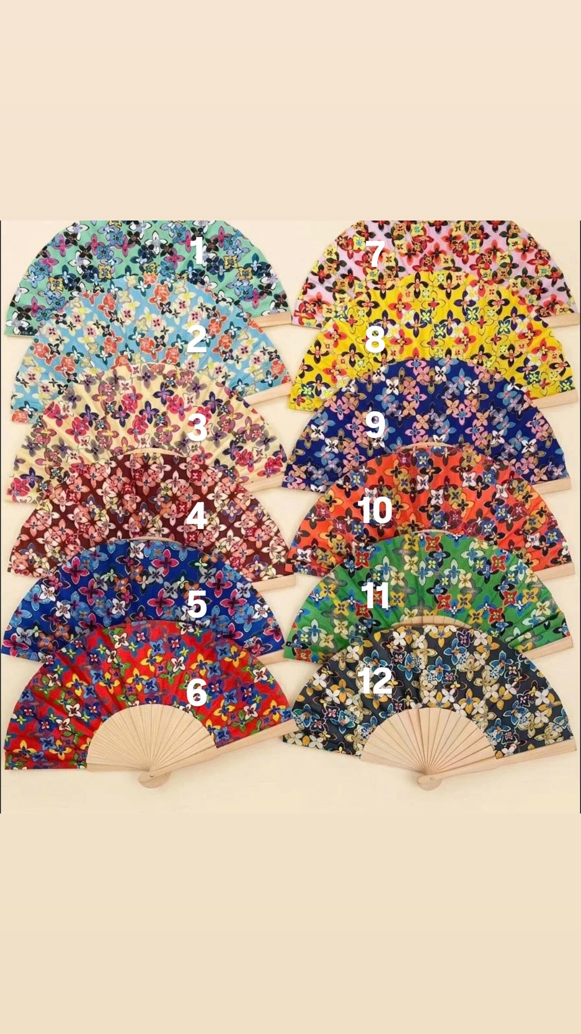 Éventail mosaïque