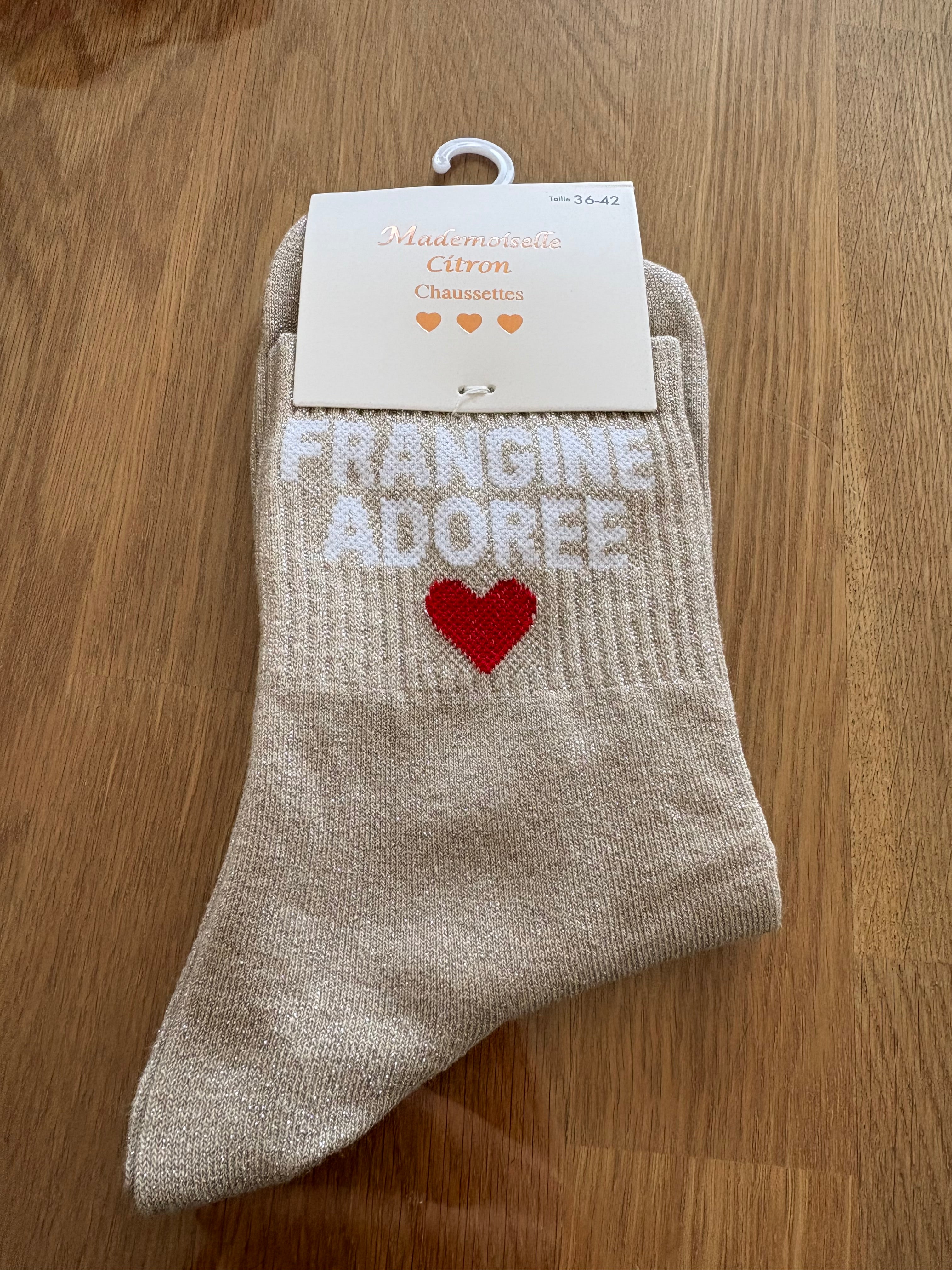 Chaussettes « Frangine adorée »