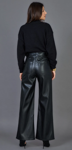 Pantalon Wide-leg similicuir