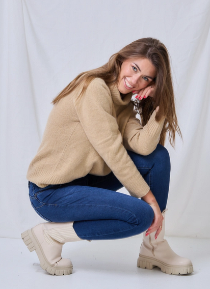 Jeans slim délavé (Push-up)