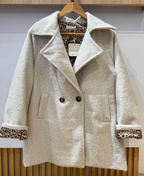 Manteau doublé léopard 42-48