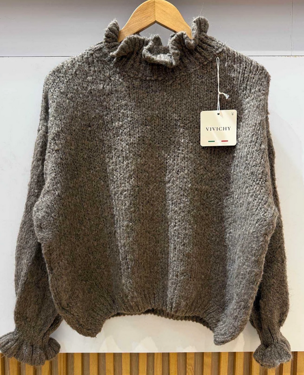 Pull forme fleuri 38-44