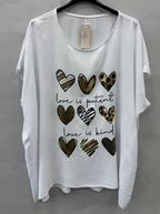 Camiseta corazón 48-54
