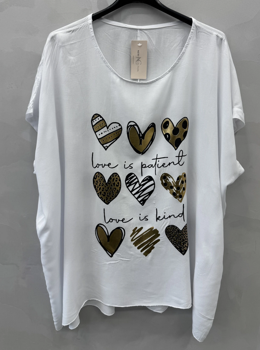 Camiseta corazón 48-54