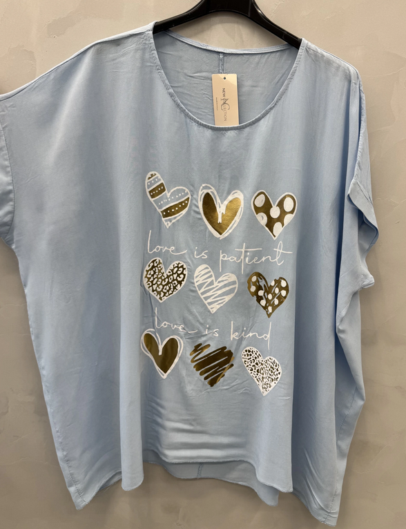 Camiseta corazón 48-54
