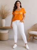 Jeans mom fit blanc