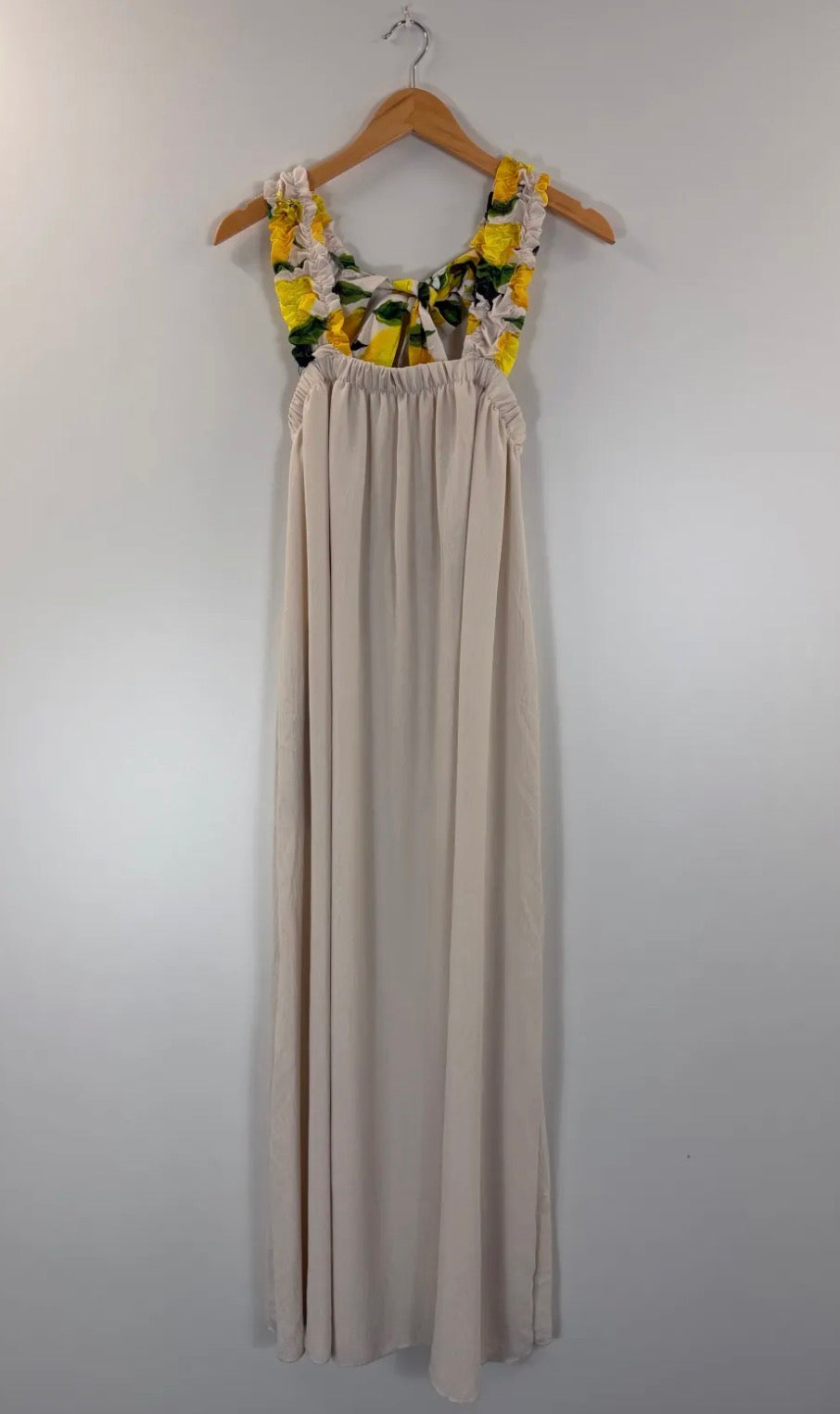 Robe longue citron 36-46