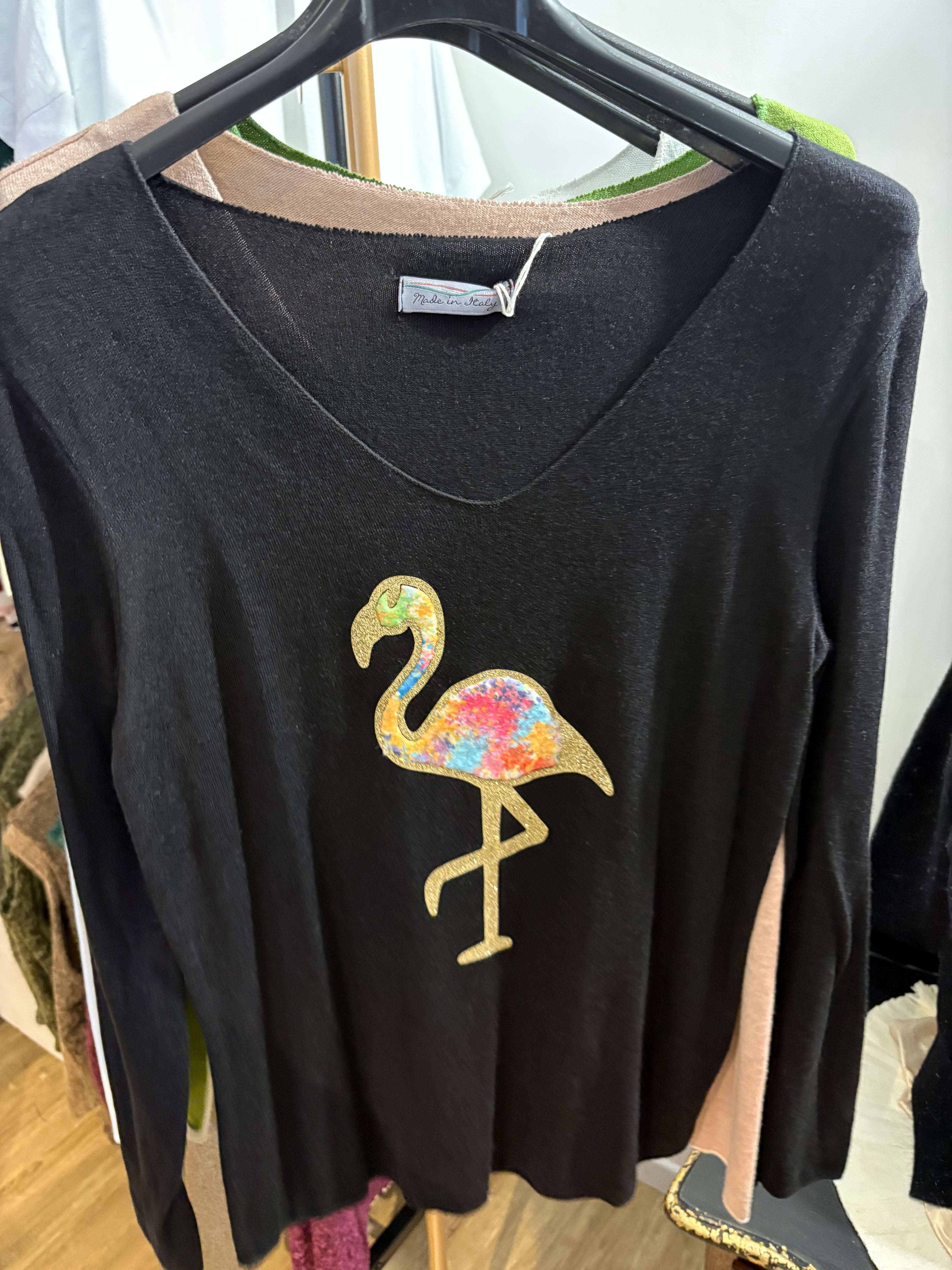 Pull Flamant rose 36-40