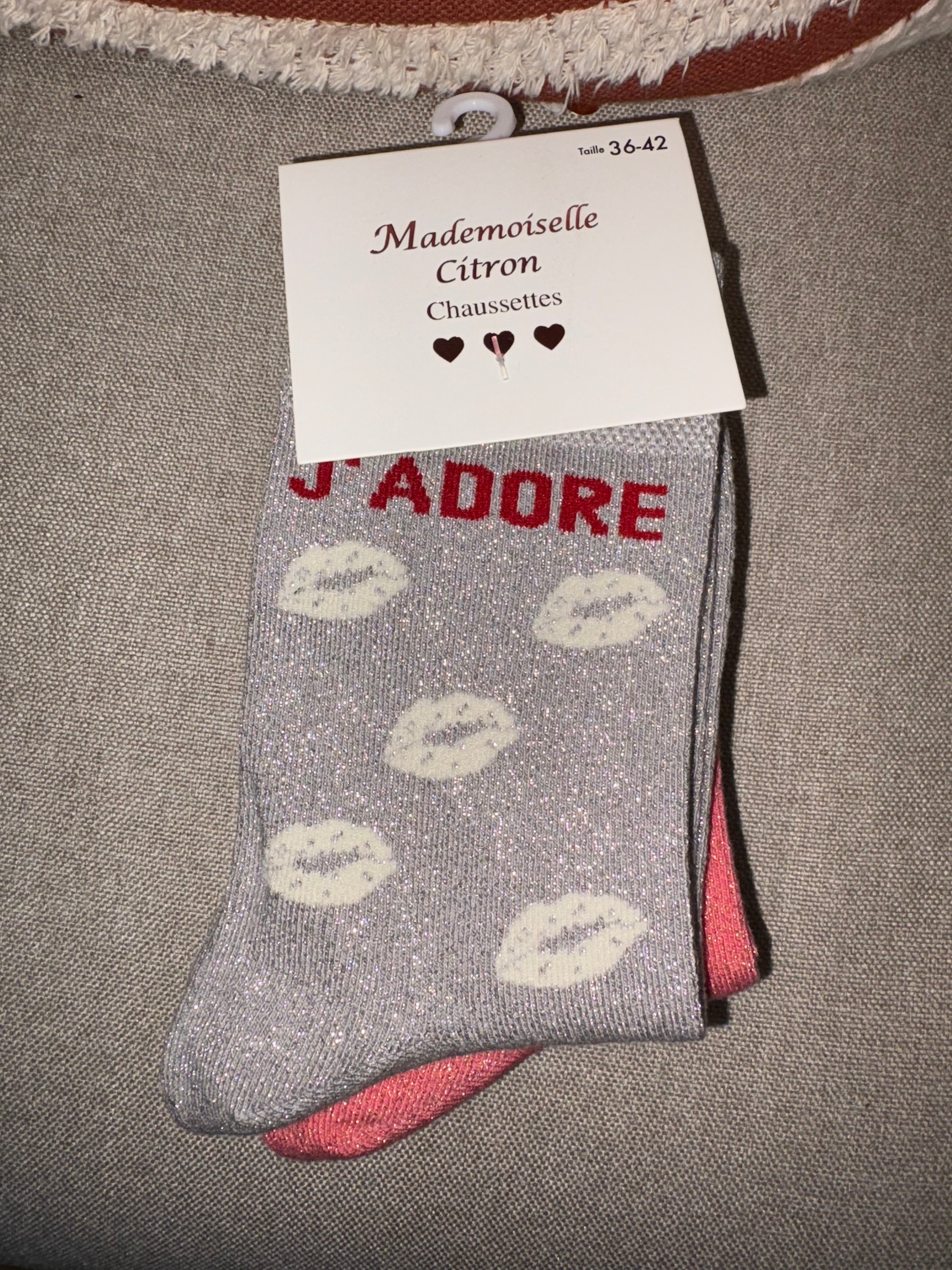 Chaussettes « J’adore »