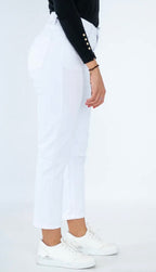 Jeans mom fit blanc