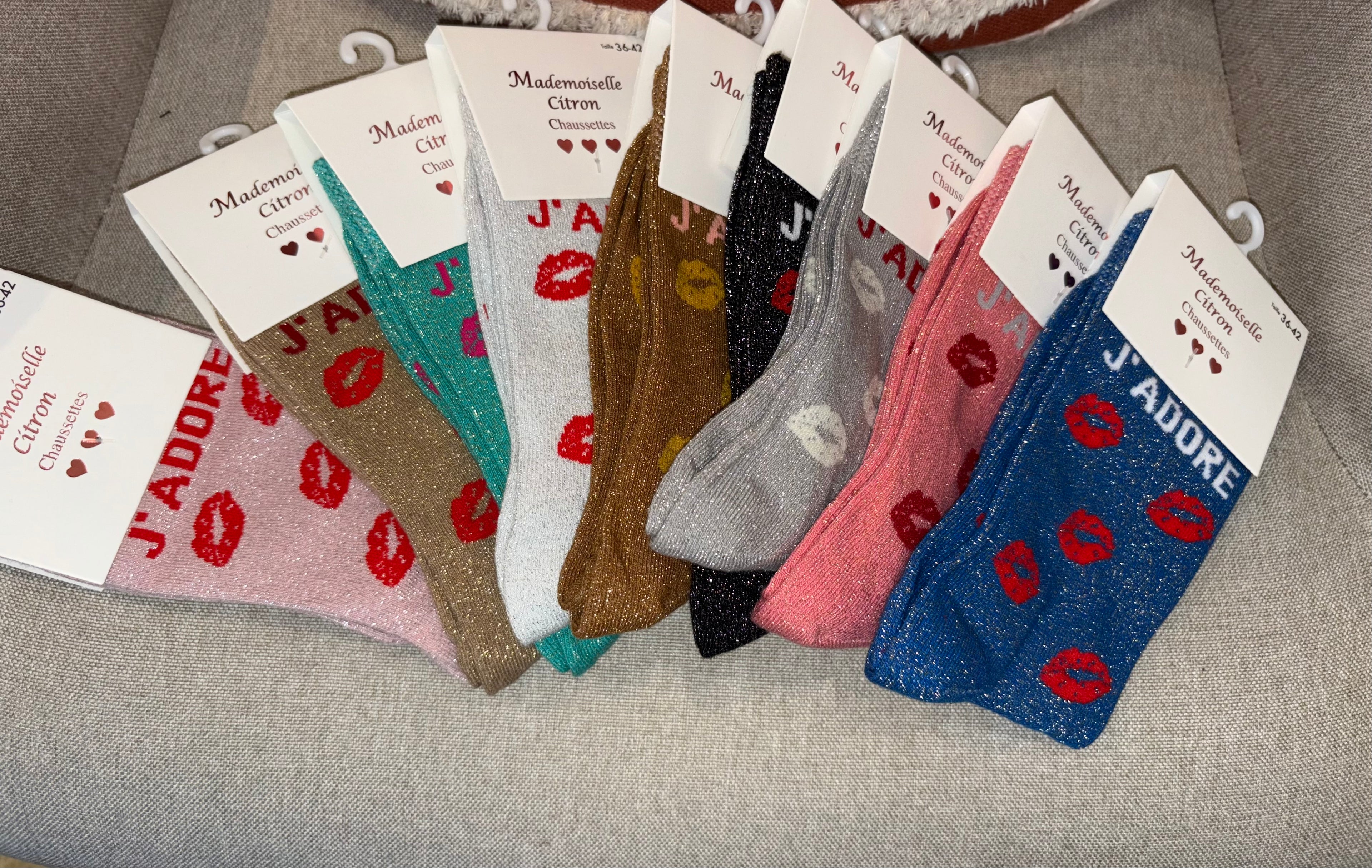 Chaussettes « J’adore »