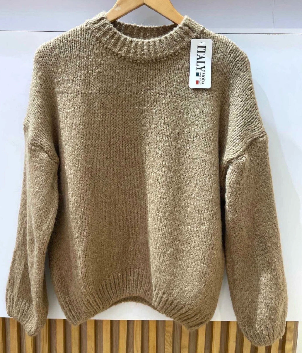 Pull col rond laine 36-44