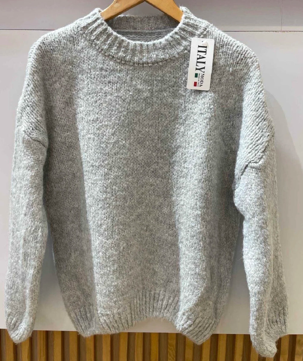 Pull col rond laine 36-44