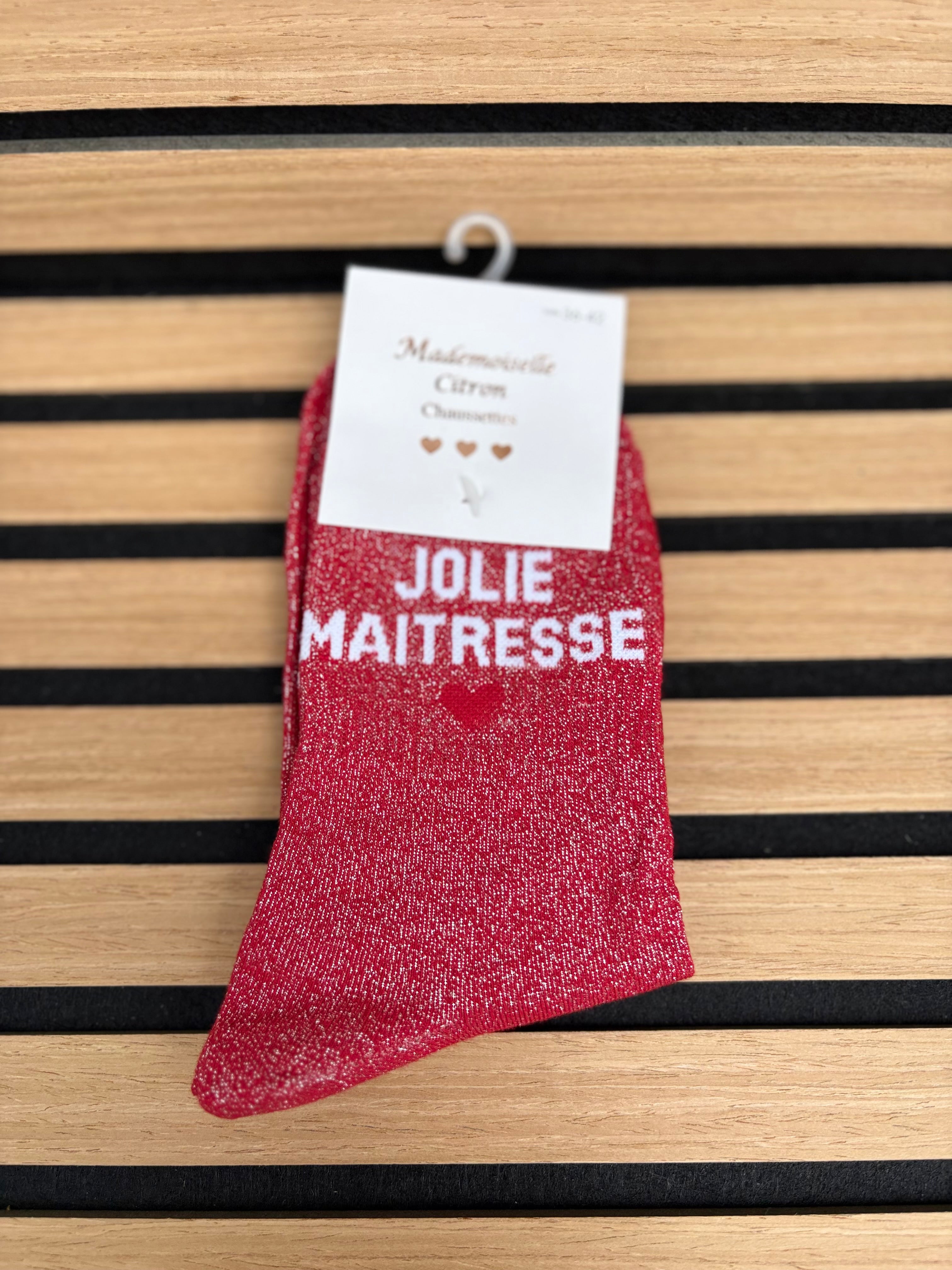 Chaussettes « Jolie maîtresse »