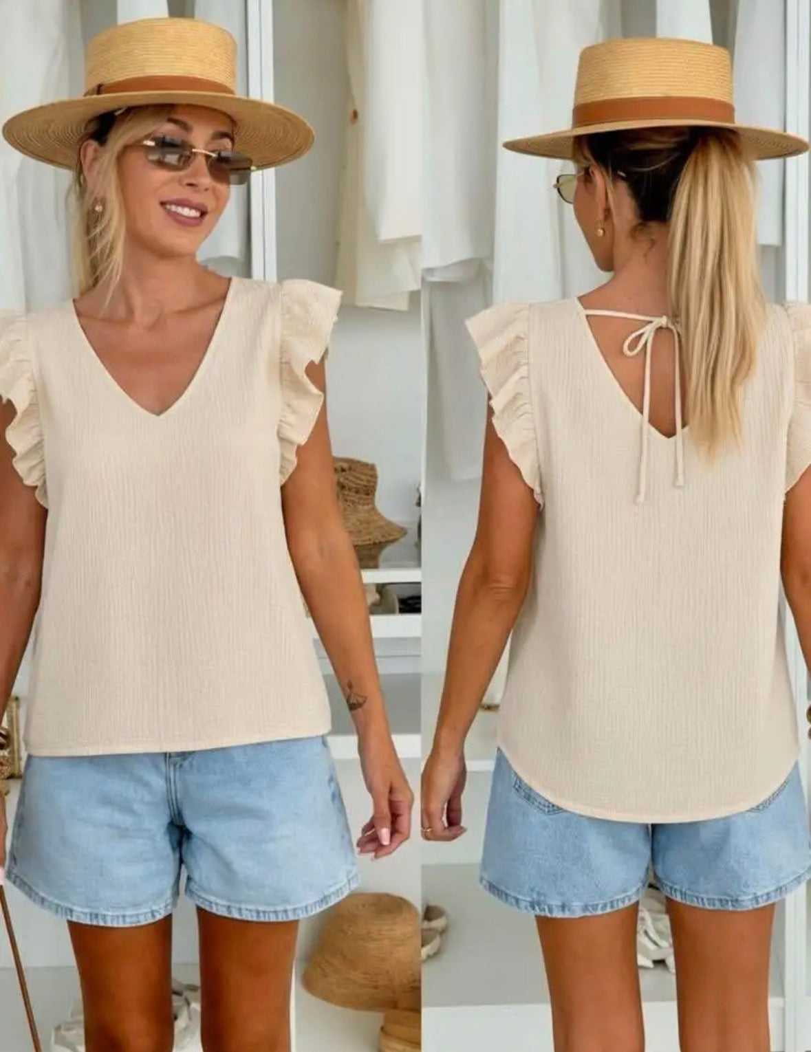 Top gaze de coton 38-44