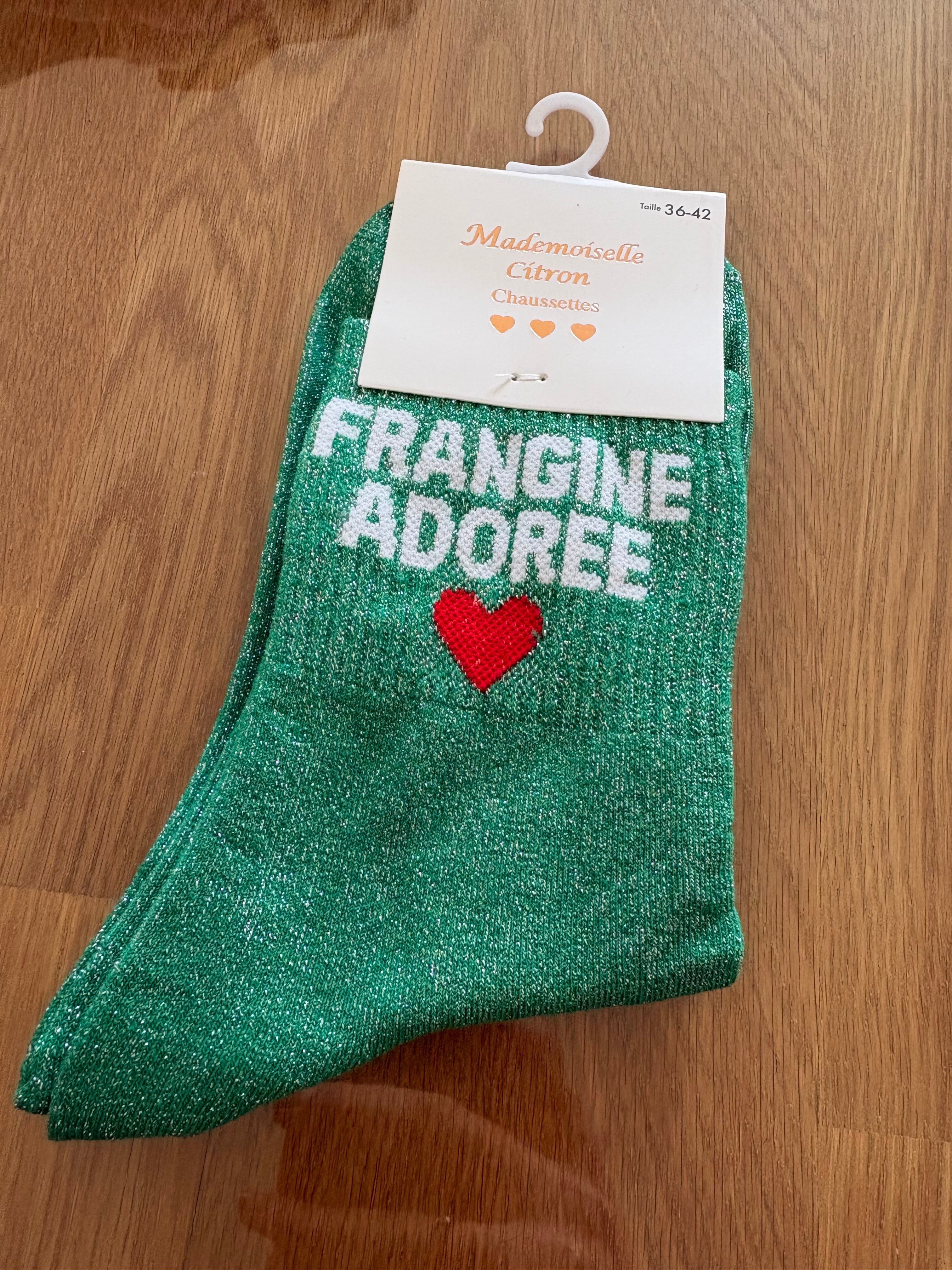 Chaussettes « Frangine adorée »