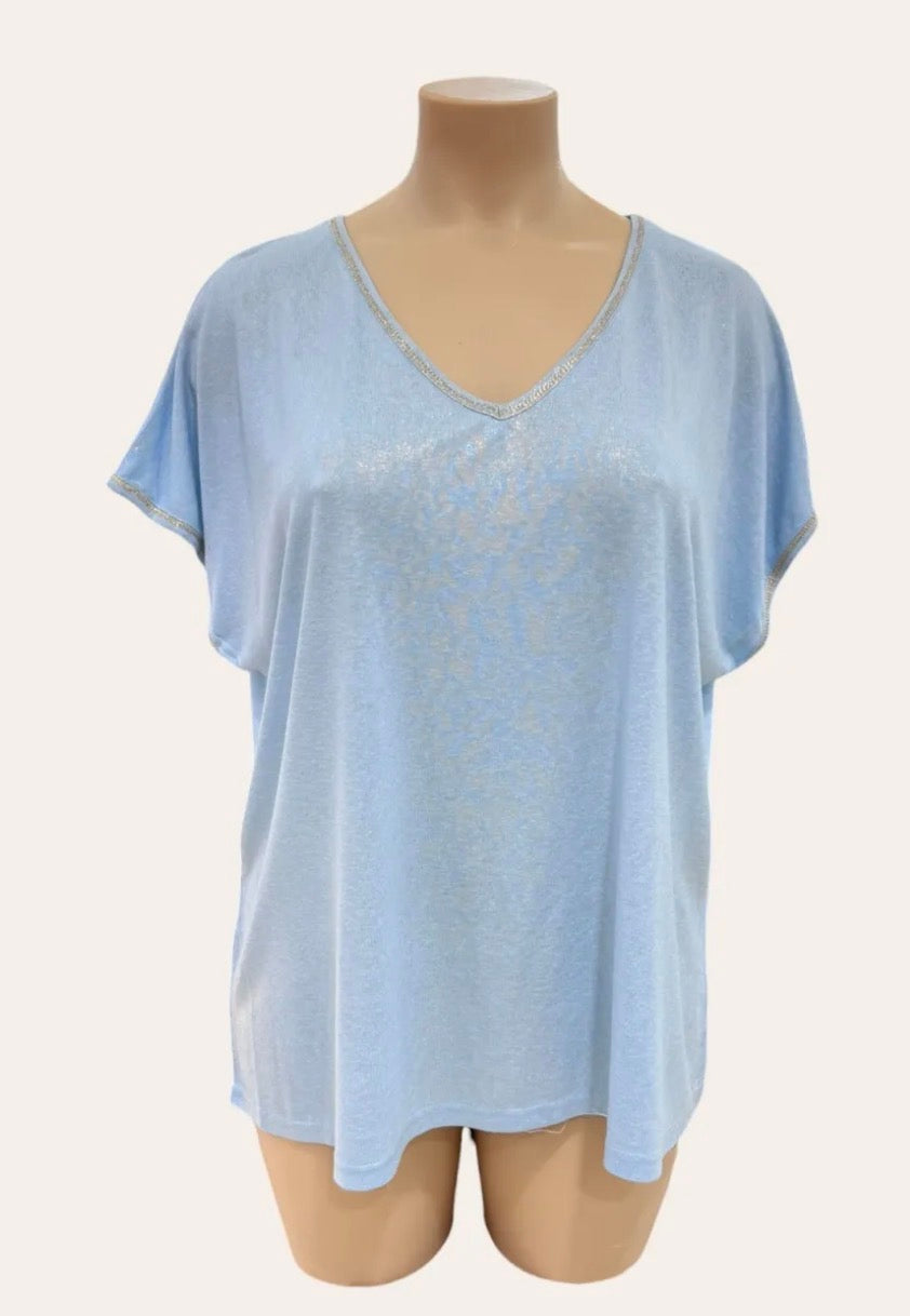 T-shirt col doré 44-50