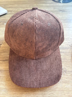 Casquette effet velours