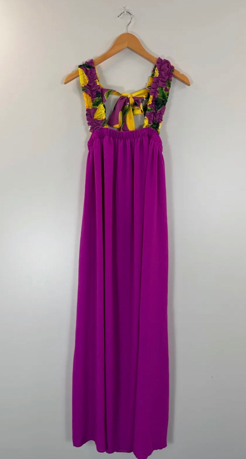 Robe longue citron 36-46