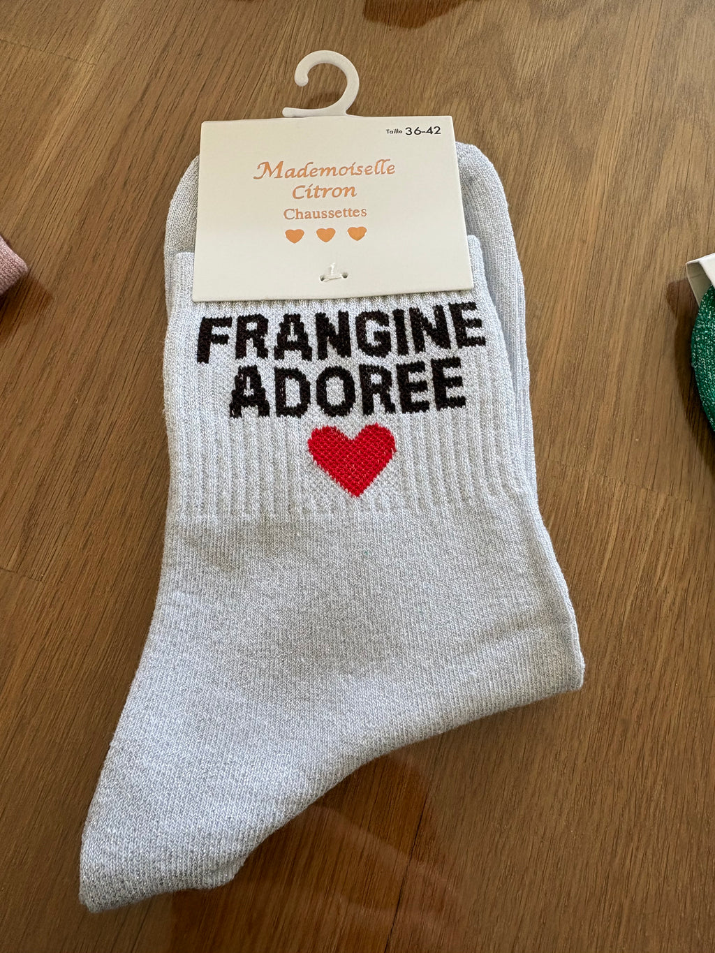 Chaussettes « Frangine adorée »