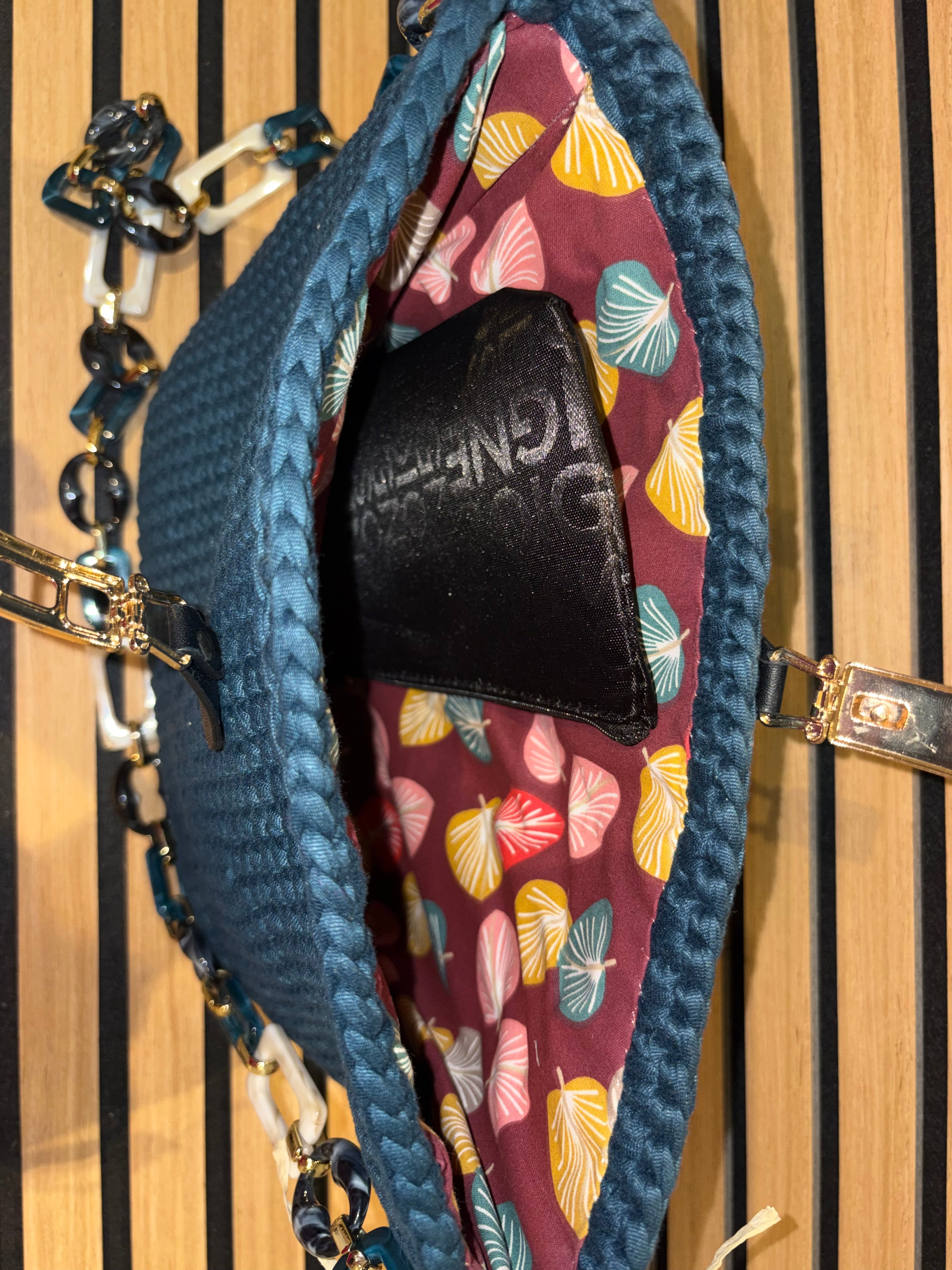 Sac bleu canard